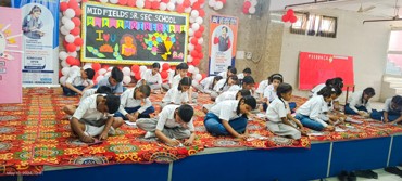 Poster making activity on mother's day